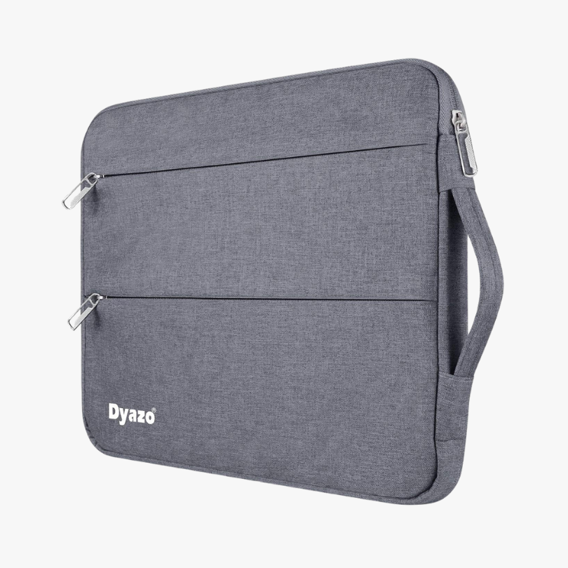 Dyazo 13"–13.3" Laptop Sleeve with Handle & Dual Accessory Pockets – Compatible with MacBook, Dell, Lenovo, HP, ASUS, Samsung, Mi, and More (Grey)