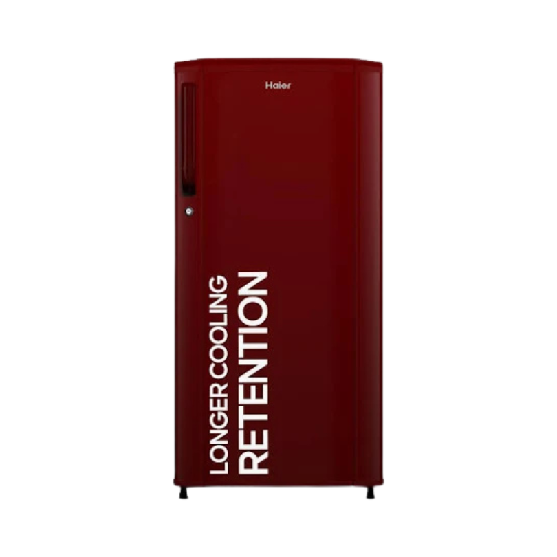 Haier 190 L 1 Star Direct Cool Single Door Refrigerator (HRD-2101BBR-P, Burgundy Red)