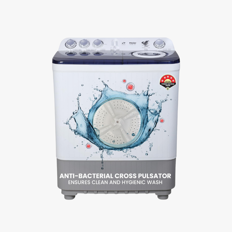 Haier 8 Kg Semi-Automatic Top Load Washing Machine – HTW80-186