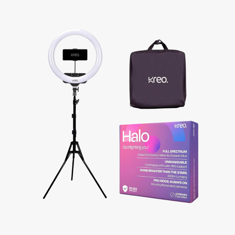 Kreo Halo 18" Premium Ring Light with Tripod Stand