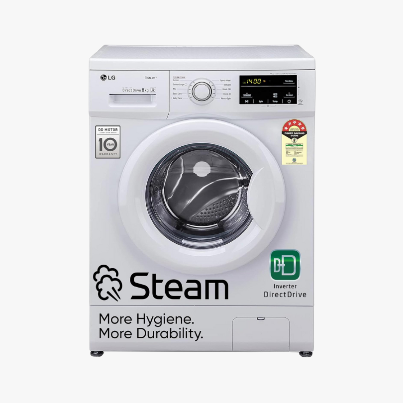 LG 8.0 Kg 5 Star Inverter Direct Drive Fully Automatic Front Load Washing Machine (Model: FHM1208BDW)