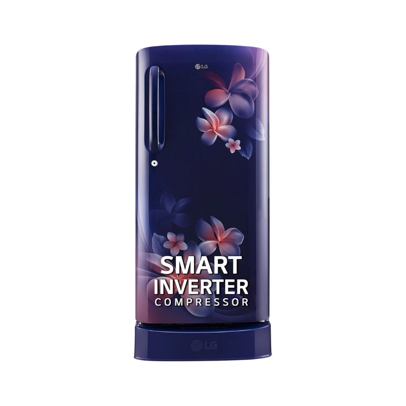 LG 185L 5 Star Inverter Direct-Cool Single Door Refrigerator – Blue Plumeria (Model: GL-D201ABPU) Smartranchi +10